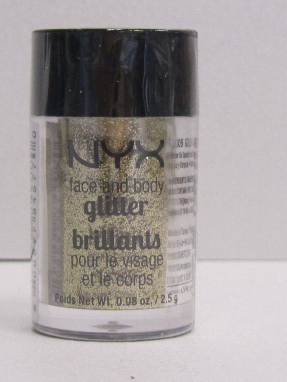 NYX Face and Body Glitter color GLI05 Gold 0.08 oz Brand New With Sealed